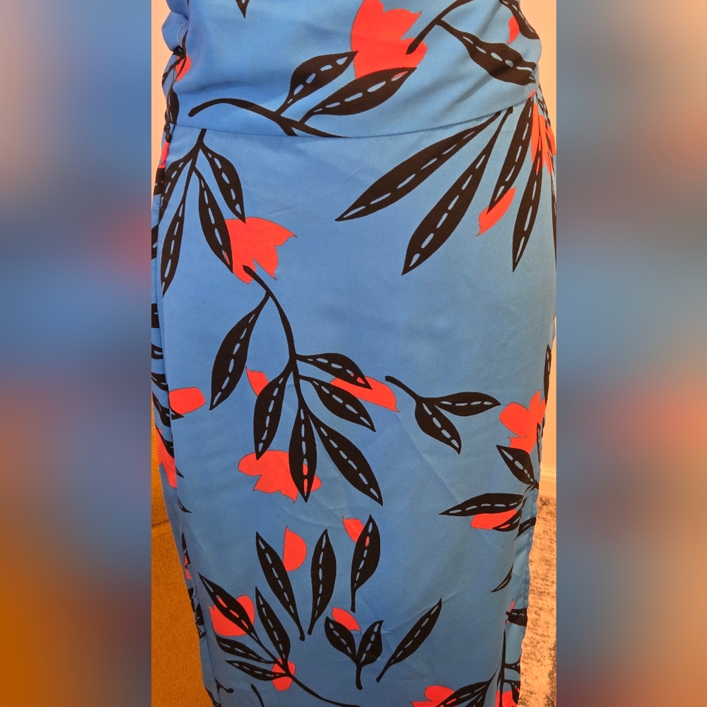 VICI Floral Blue Maxi Wrap Skirt Size S. - Picture 8 of 14